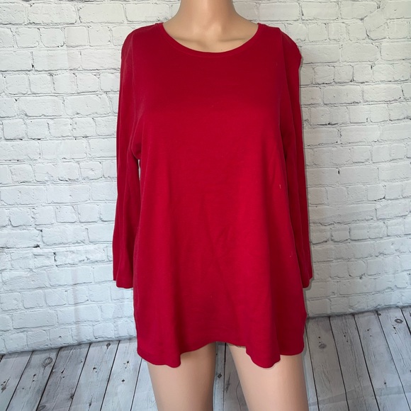Kim Rogers Tops - kim rogers red shirt size L